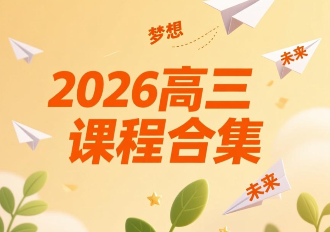 2026高三各科目各机构全年一二三轮课程合集